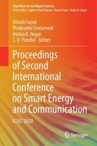 cover of the book Proceedings of Second International Conference on Smart Energy and Communication: ICSEC 2020