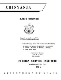 cover of the book Chinyanja : basic course