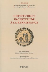 cover of the book Certitude et incertitude à la Renaissance