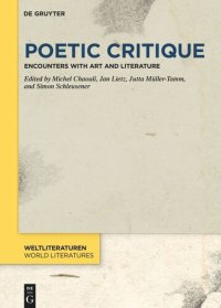 cover of the book Poetic Critique: Encounters with Art and Literature