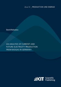 cover of the book An analysis of current and future electricity production from biogas in Germany