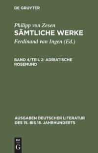 cover of the book Sämtliche Werke: Band 4/2 Adriatische Rosemund