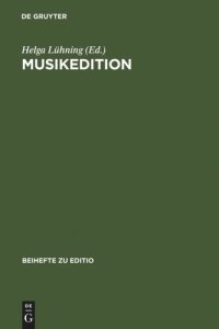 cover of the book Musikedition: Mittler zwischen Wissenschaft und musikalischer Praxis