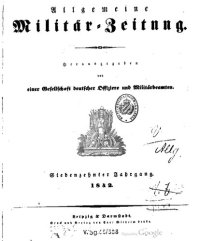 cover of the book Allgemeine Militär-Zeitung