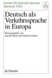 cover of the book Deutsch als Verkehrssprache in Europa