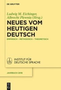 cover of the book Neues vom heutigen Deutsch: Empirisch – methodisch – theoretisch