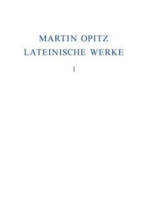 cover of the book Lateinische Werke: Band 1 1614–1624