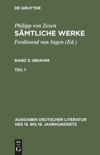 cover of the book Sämtliche Werke: Band 5/1 Ibrahim. Erster Teil