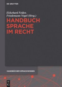 cover of the book Handbuch Sprache im Recht