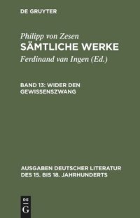 cover of the book Sämtliche Werke: Band 13 Wider den Gewissenszwang