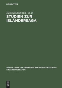 cover of the book Studien zur Isländersaga: Festschrift für Rolf Heller