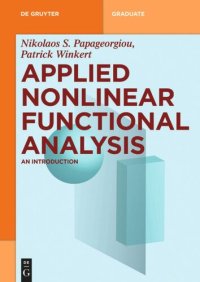 cover of the book Applied Nonlinear Functional Analysis: An Introduction