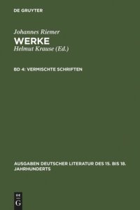 cover of the book Werke: Band 4 Vermischte Schriften