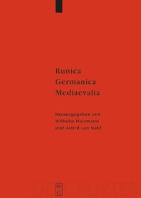 cover of the book Runica - Germanica - Mediaevalia