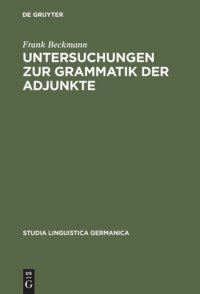 cover of the book Untersuchungen zur Grammatik der Adjunkte