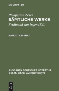 cover of the book Sämtliche Werke: Band 7 Assenat