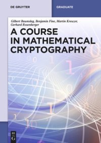 cover of the book A Course in Mathematical Cryptography