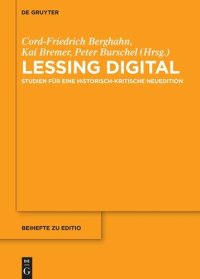 cover of the book Lessing digital: Studien für eine historisch-kritische Neuedition