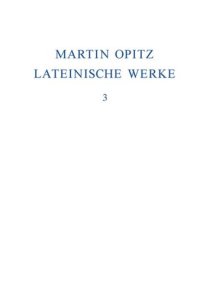 cover of the book Lateinische Werke: Band 3 1631-1639