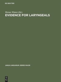 cover of the book Evidence for laryngeals