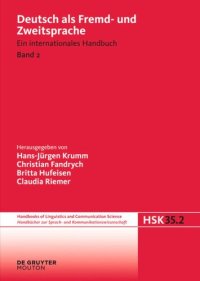 cover of the book Deutsch als Fremd- und Zweitsprache: 2. Halbband