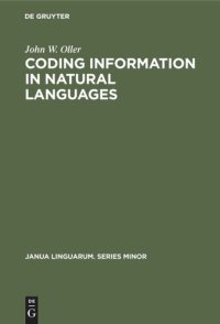 cover of the book Coding information in natural languages