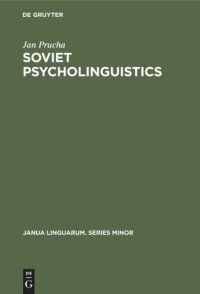 cover of the book Soviet Psycholinguistics