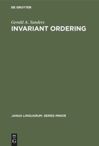 cover of the book Invariant Ordering