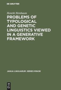 cover of the book Problems of Typological and Genetic Linguistics Viewed in a Generative Framework