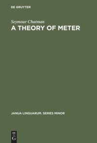 cover of the book A Theory of Meter