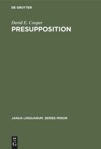 cover of the book Presupposition