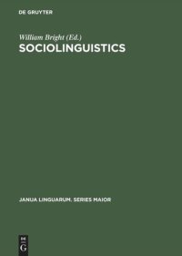 cover of the book Sociolinguistics: Proceedings of the UCLA Sociolinguistics Conference, 1964