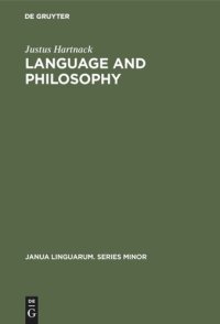 cover of the book Language and Philosophy