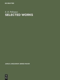 cover of the book Selected Works: Articles on General Linguistics