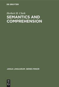 cover of the book Semantics and Comprehension