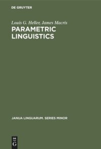 cover of the book Parametric linguistics