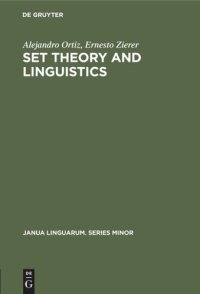 cover of the book Set theory and linguistics