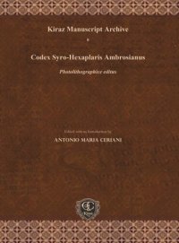 cover of the book Codex Syro-Hexaplaris Ambrosianus: Photolithographice editus