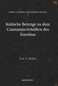 cover of the book Kritische Beiträge zu dem Constantin-Schriften des Eusebius