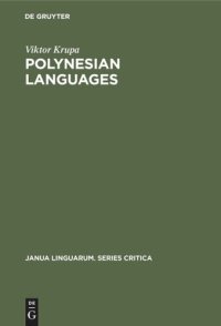 cover of the book Polynesian Languages: A Survey of Research