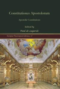 cover of the book Constitutiones Apostolorum: Apostolic Constitutions