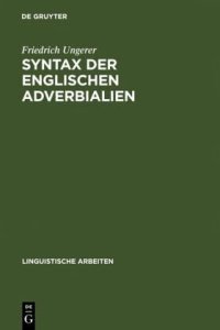 cover of the book Syntax der englischen Adverbialien