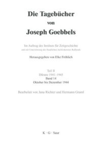 cover of the book Die Tagebücher von Joseph Goebbels: Band 14 Oktober - Dezember 1944