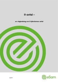 cover of the book It-avtal – en vägledning om it-tjänsternas avtal