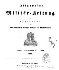 cover of the book Allgemeine Militär-Zeitung