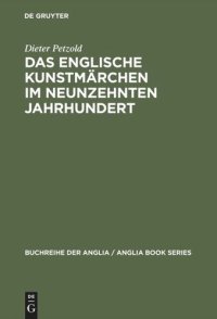 cover of the book Das englische Kunstmärchen im neunzehnten Jahrhundert