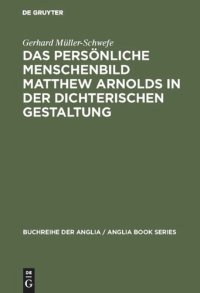 cover of the book Das persönliche Menschenbild Matthew Arnolds in der dichterischen Gestaltung