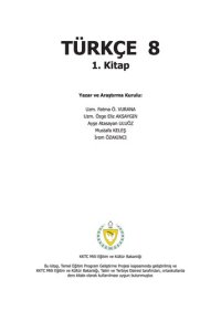 cover of the book Türkçe 8. 1. Kitap