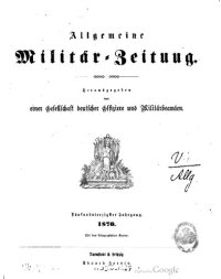 cover of the book Allgemeine Militär-Zeitung