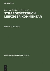 cover of the book Strafgesetzbuch. Leipziger Kommentar: Band 6 §§ 223-263a